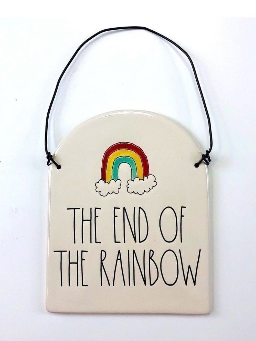 𝅺RAE Dunn End of the Rainbow ceramic plaque